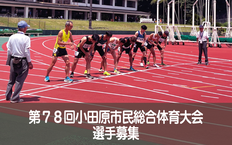 第７８回小田原市民総合体育大会選手募集
